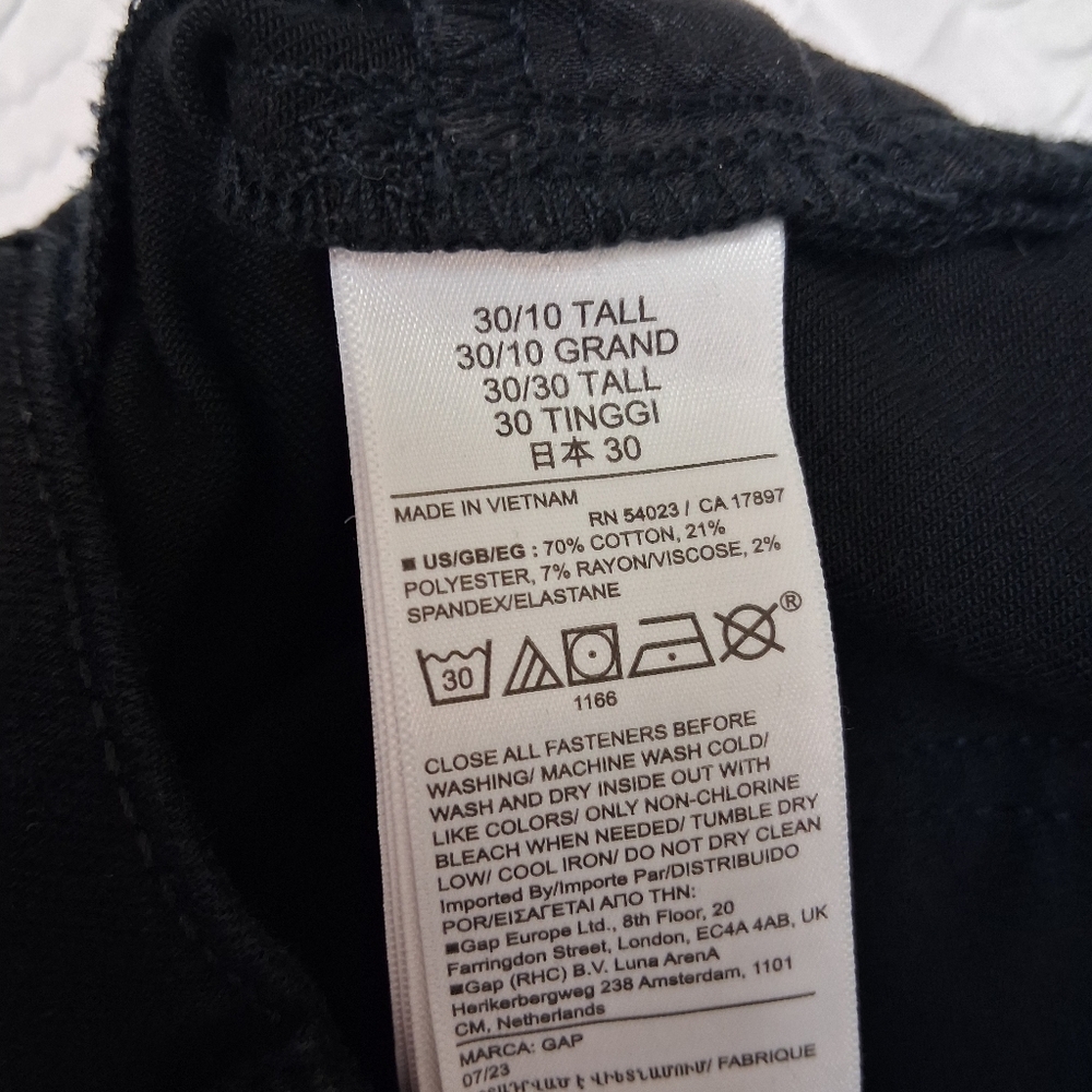 GAP High-Rise Black Skinny Jean Size 30/10 - Picture 13 of 17